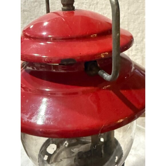 Vintage 1965 Red Coleman Lantern 12" Model 200 A Pyrex Glass Coleman Lantern Mod - Picture 8 of 16
